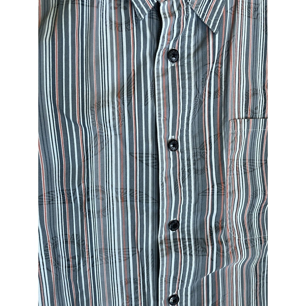 Harley Davidson Mens Button Up Shirt Size M Medium Short Sleeve Oem - Picture 8 of 8